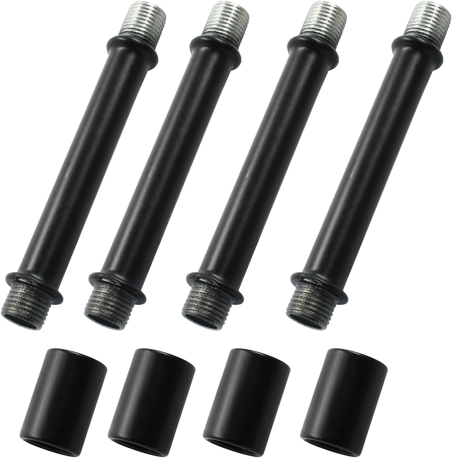 80mm Black Double End Straight Pipe Lamp Stem Kit - Easy Install, Durable, Fl...