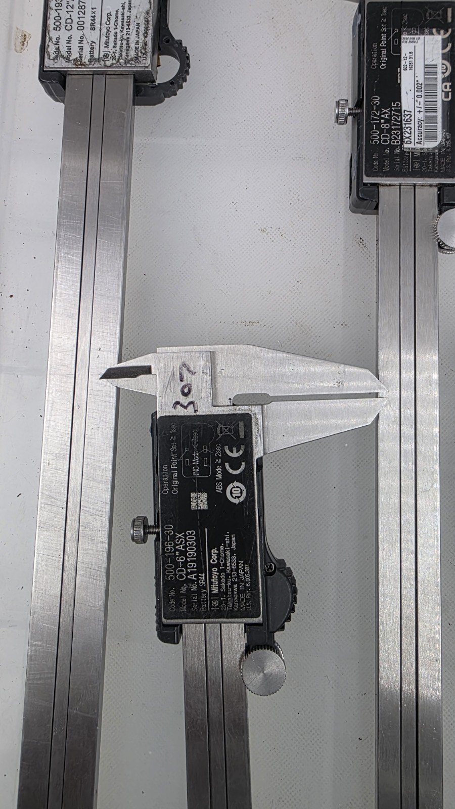 set Mitutoyo Absolute Digimatic Caliper aos Untested
