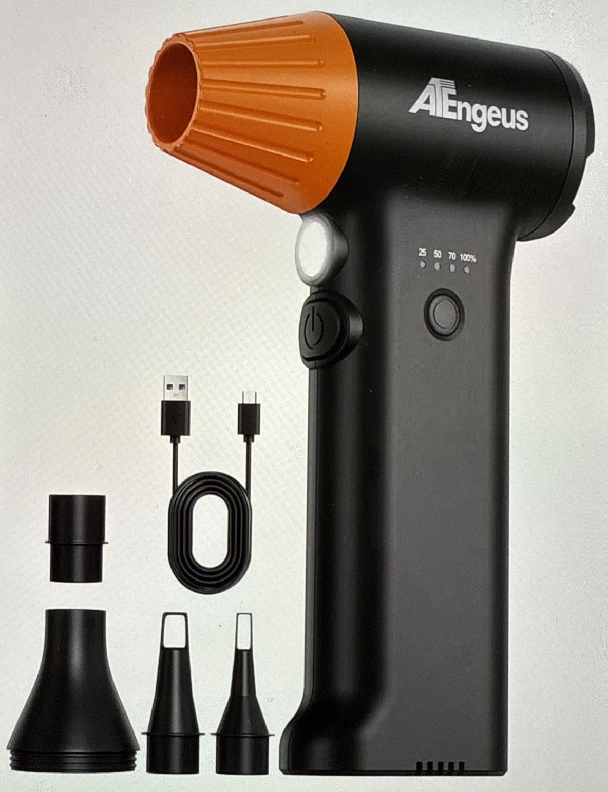 ATEngeus HF600-Pro Electric Air Duster – Cordless, Rechargeable, 130,000 RPM
