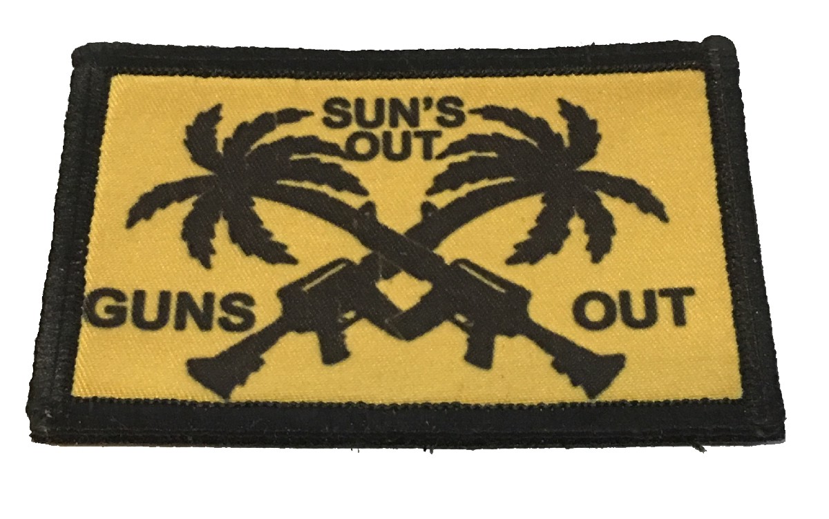 Suns Out Guns Out Morale Patch Tactical Military Army USA