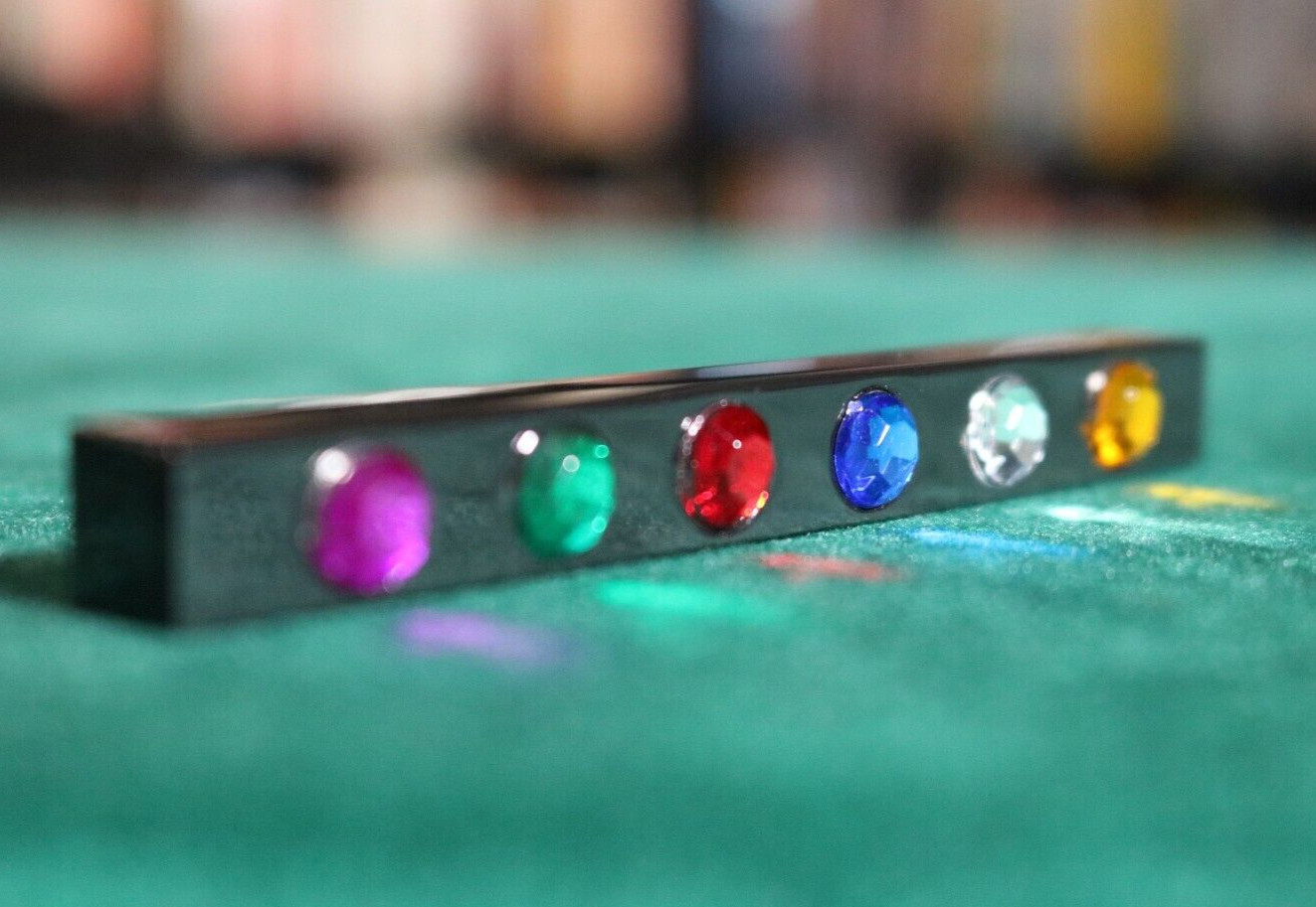 Black Metal Gems Magic Trick, Watch Video Demo, w/Tutorial, Hot Rod, Hotrod, Red