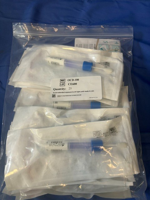 ORACollect-DX DNA Genotek Sample Collection Kit  PN#OCD-100 (25/Bag)Exp: 5/27/27