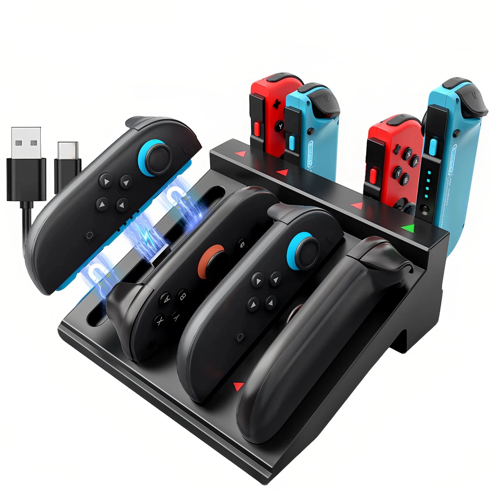 Nintendo Switch Charging Dock, Switch 1/2 Universal - Charge 8 Joy-Cons