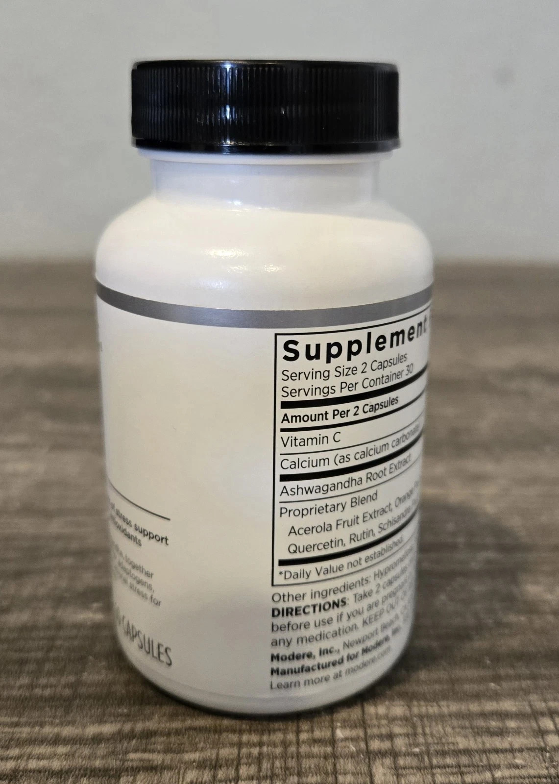 Modere Axis Uplift 60 Capsules Mood & Stress Support Ashwaganda