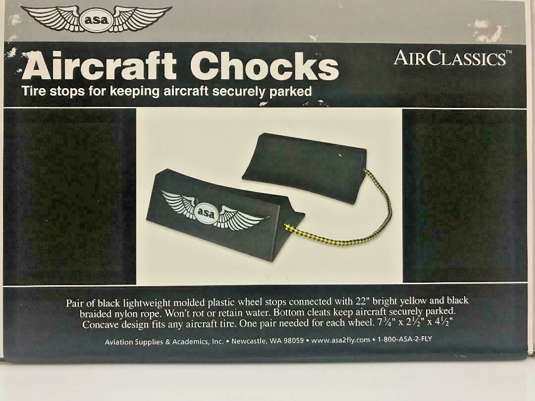 AIRCRAFT WHEEL CHOCKS by ASA p/n ASA-CHOCKS