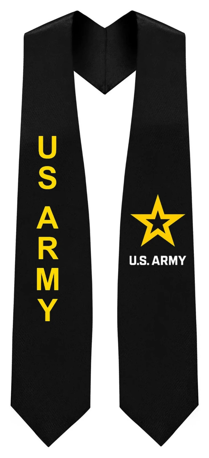 Black U.S. Army Stole - Military Graduation Stole