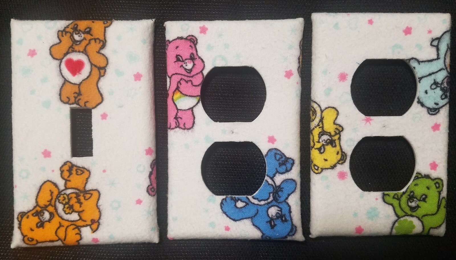 CARE BEARS LIGHT SWITCH COVER & OUTLET PLATES, VERY SWEET!-FREE SHIPPING