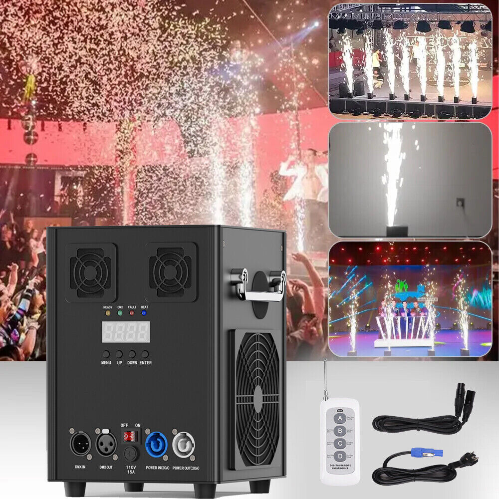 700W Cold Spark Machine Stage Effect DMX Firework Machine Event Party Wedding