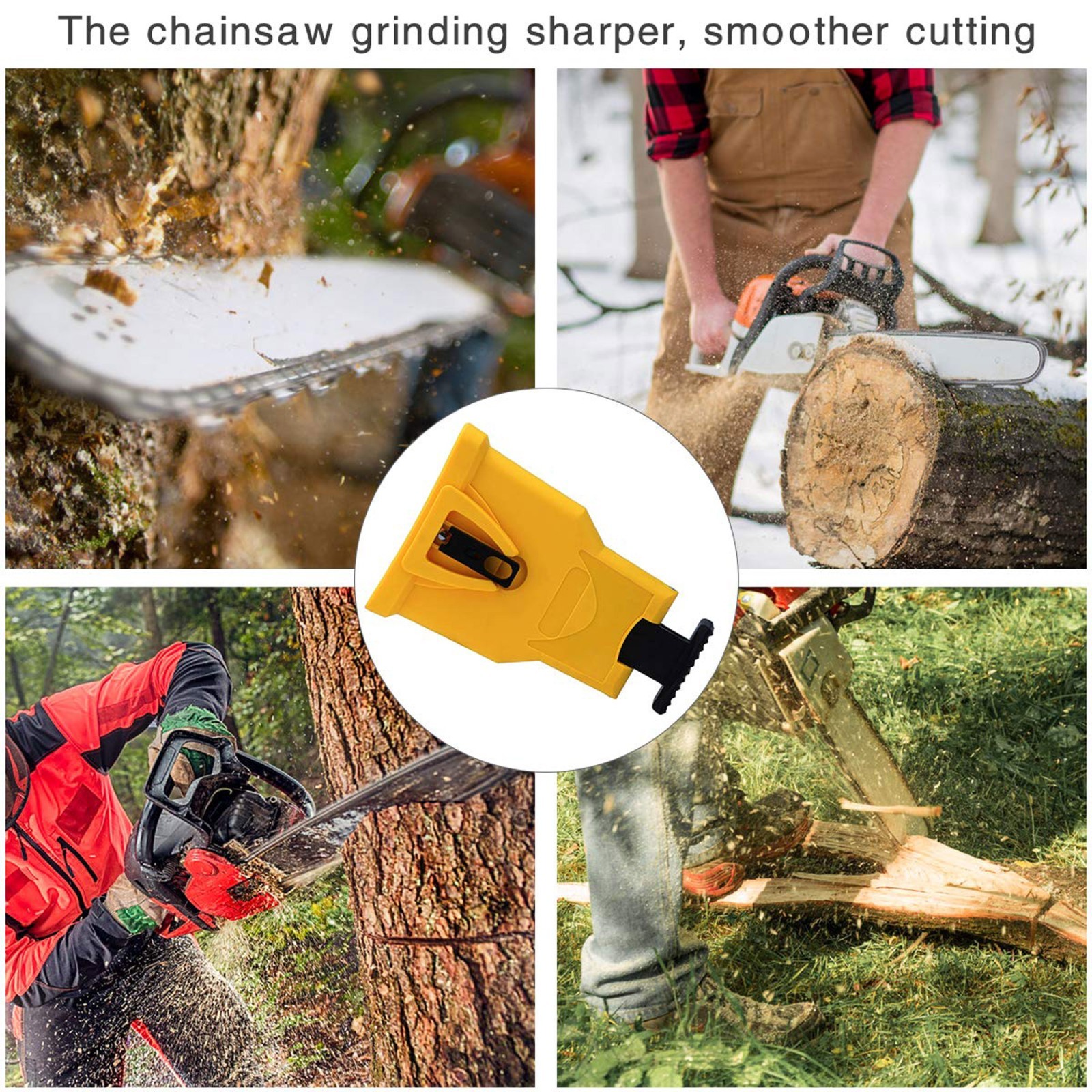 3PC Fast Chainsaw Chain Sharpening Jig Portable Drill Crank Sharpener Tool Set