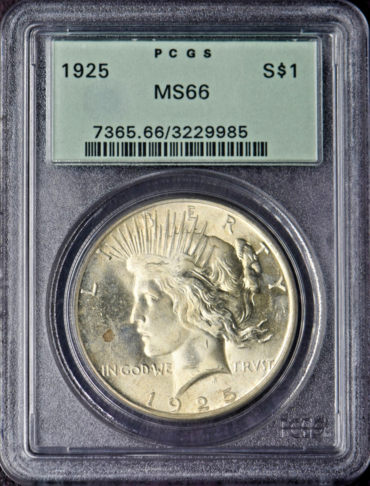1925 Peace Silver Dollar - PCGS MS66 OGH - ✪COINGIANTS✪
