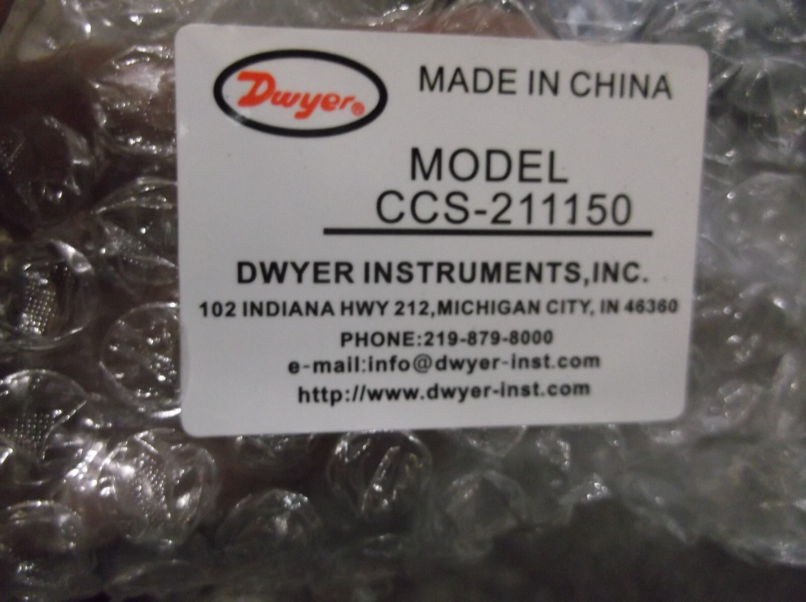 NEW IN PKG DWYER CCS-211150 AC CURRENT SWITCH (WL10-3)