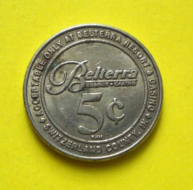 Belterra Casino collectors token Switzerland County IN coin 5 cents gaming