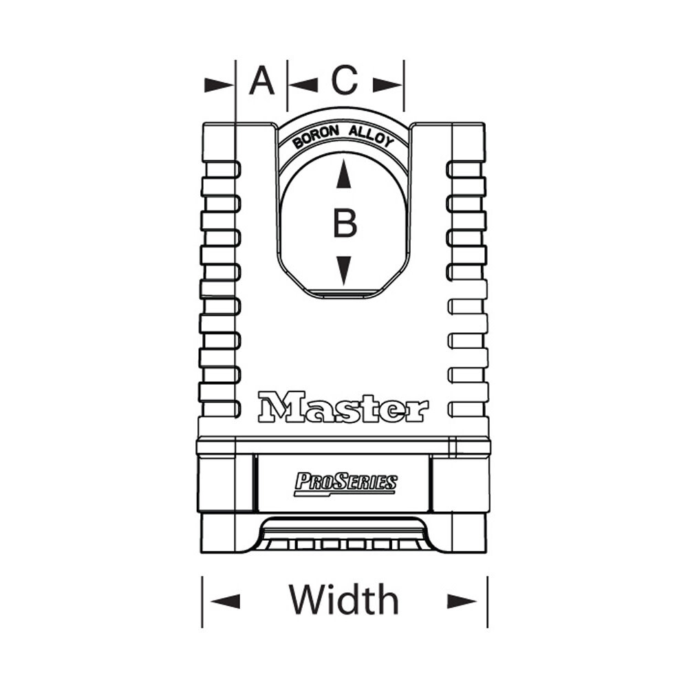 Master Lock Proseries Padlock 2 1/4'' Resettable Combination 1Pk