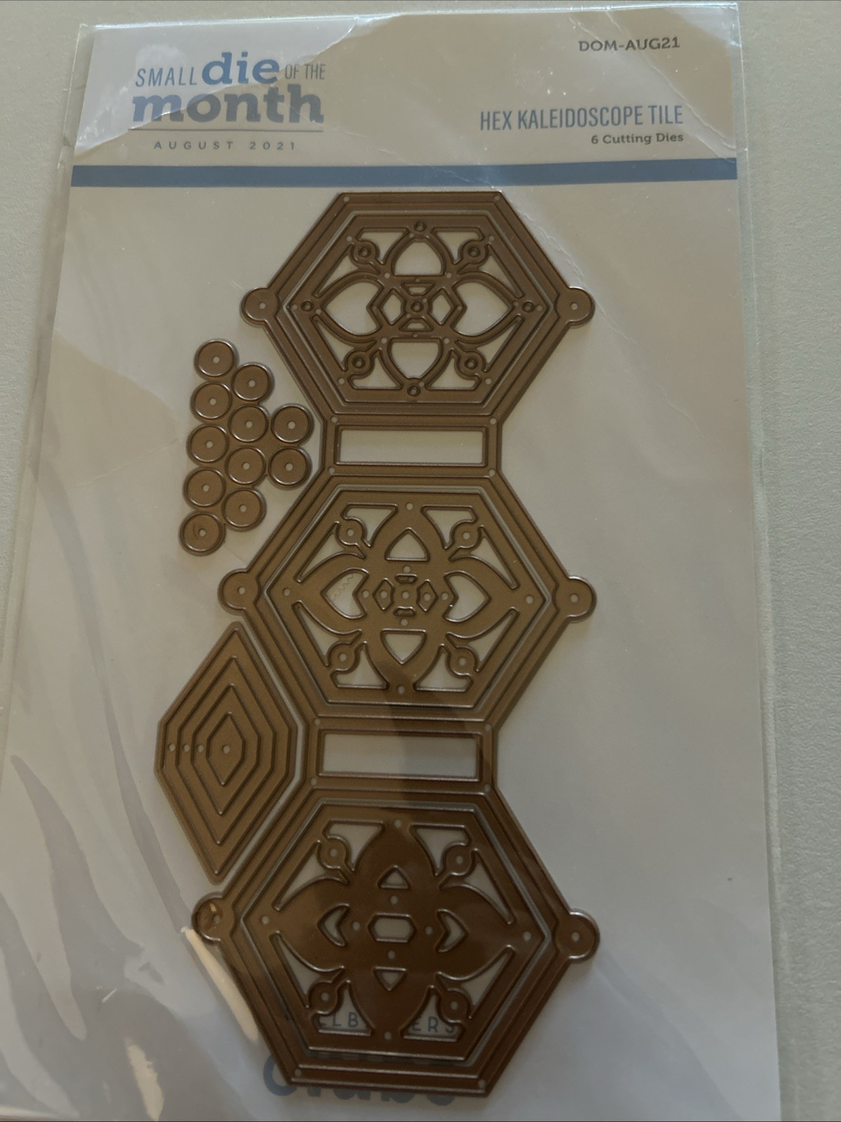 NEW Spellbinders Small Die Of The Month Aug 2021 HEX KALEIDOSCOPE TILE