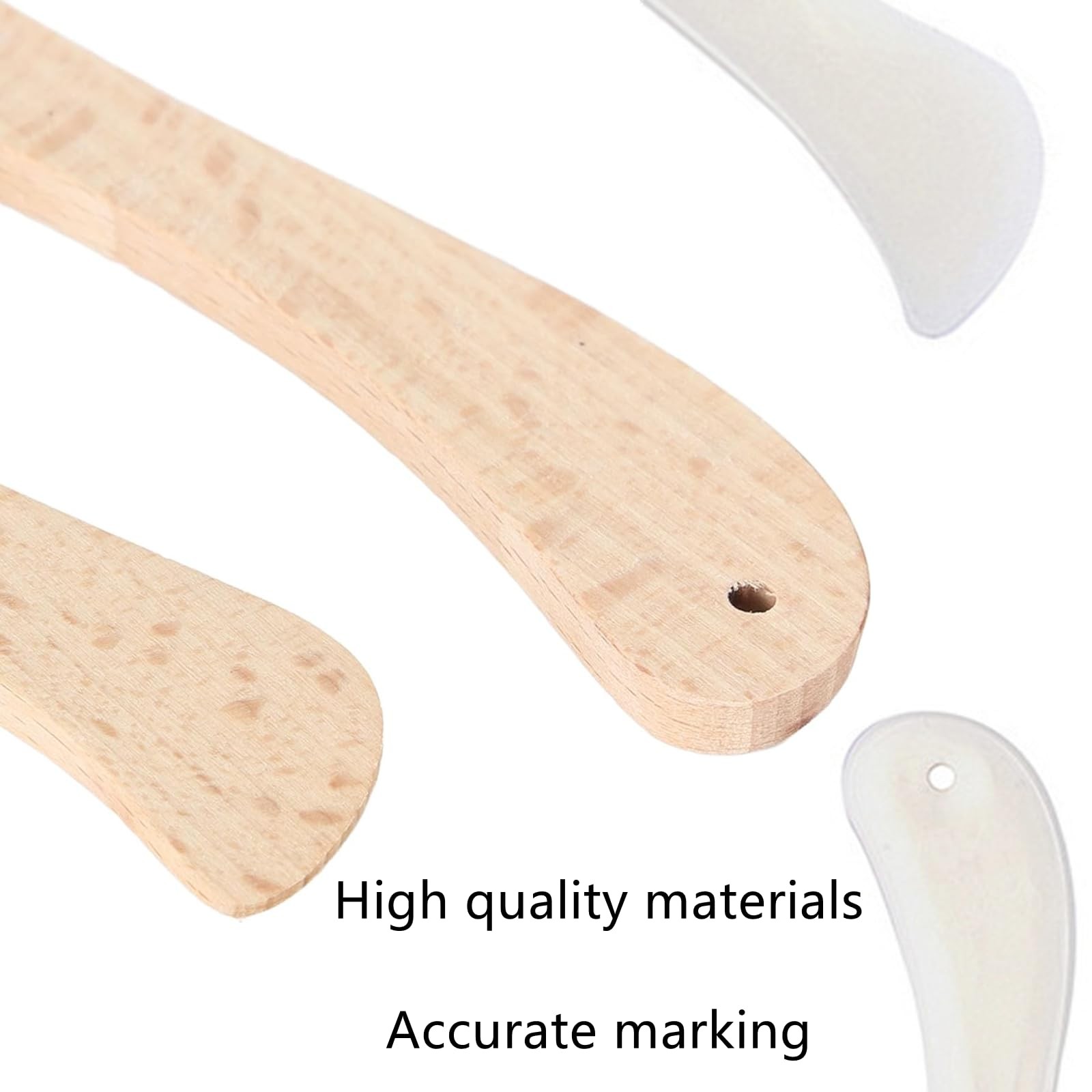2 Pcs Sewing Seam Marker, Sewing Marking Tools, Quilting Tool Beech Wood Bone