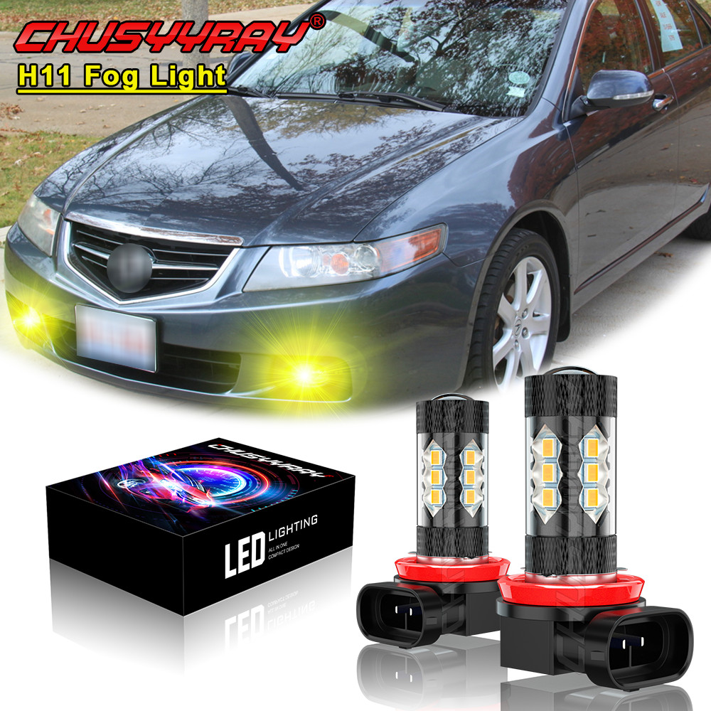 For Acura TSX 2004-2014 LED Fog Driving Light H11 Golden yellow Bright Bulbs