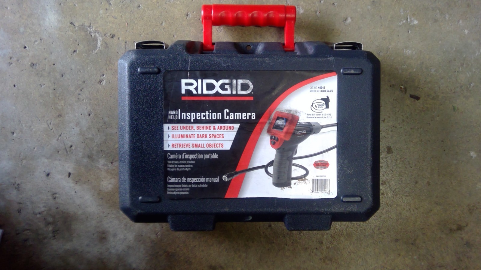 RIDGID Micro CA-25 Digital Handheld Inspection Camera With LED Light 40043