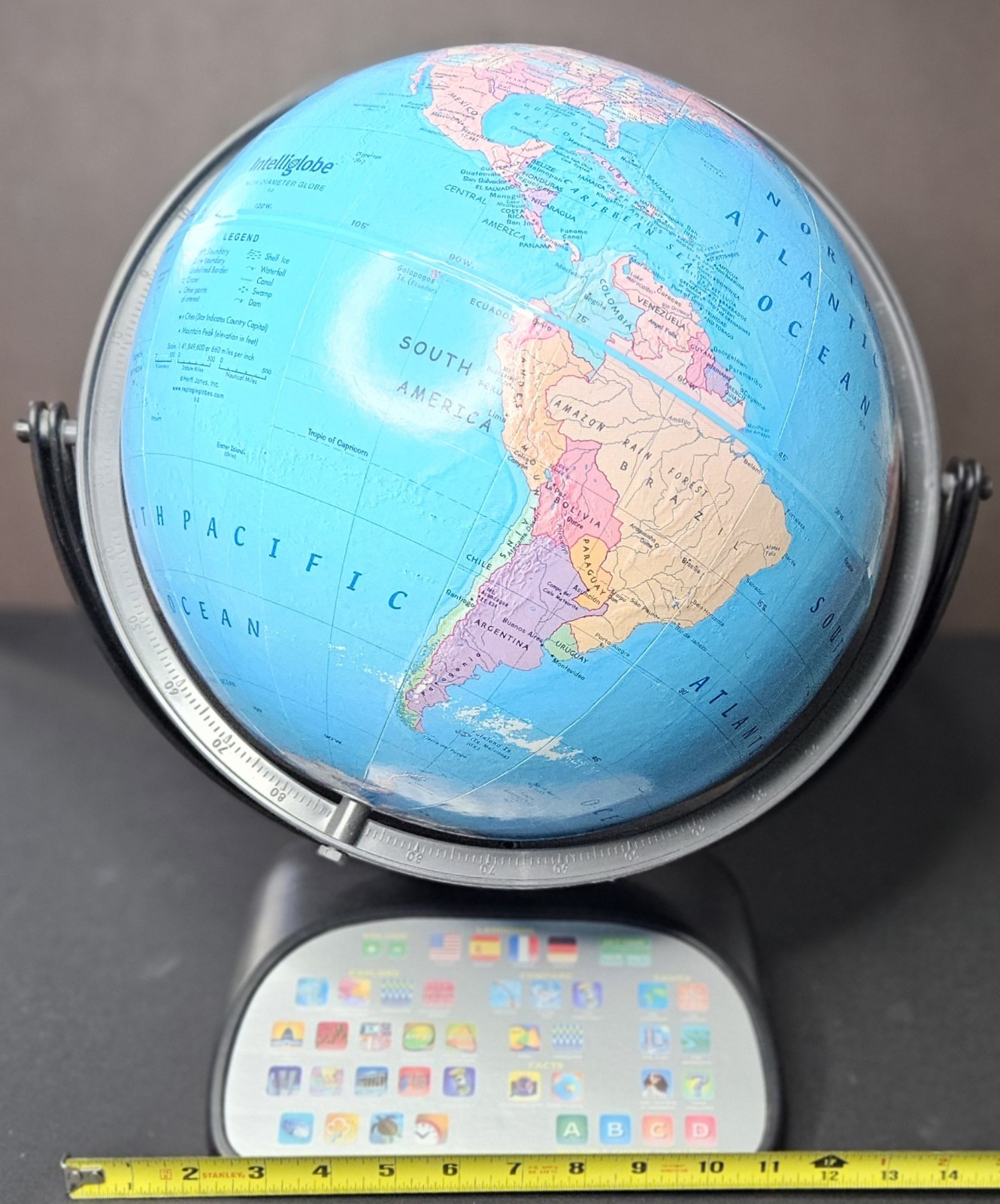Intelliglobe by Replogle Interactive Educational Desk World Globe 12" Working