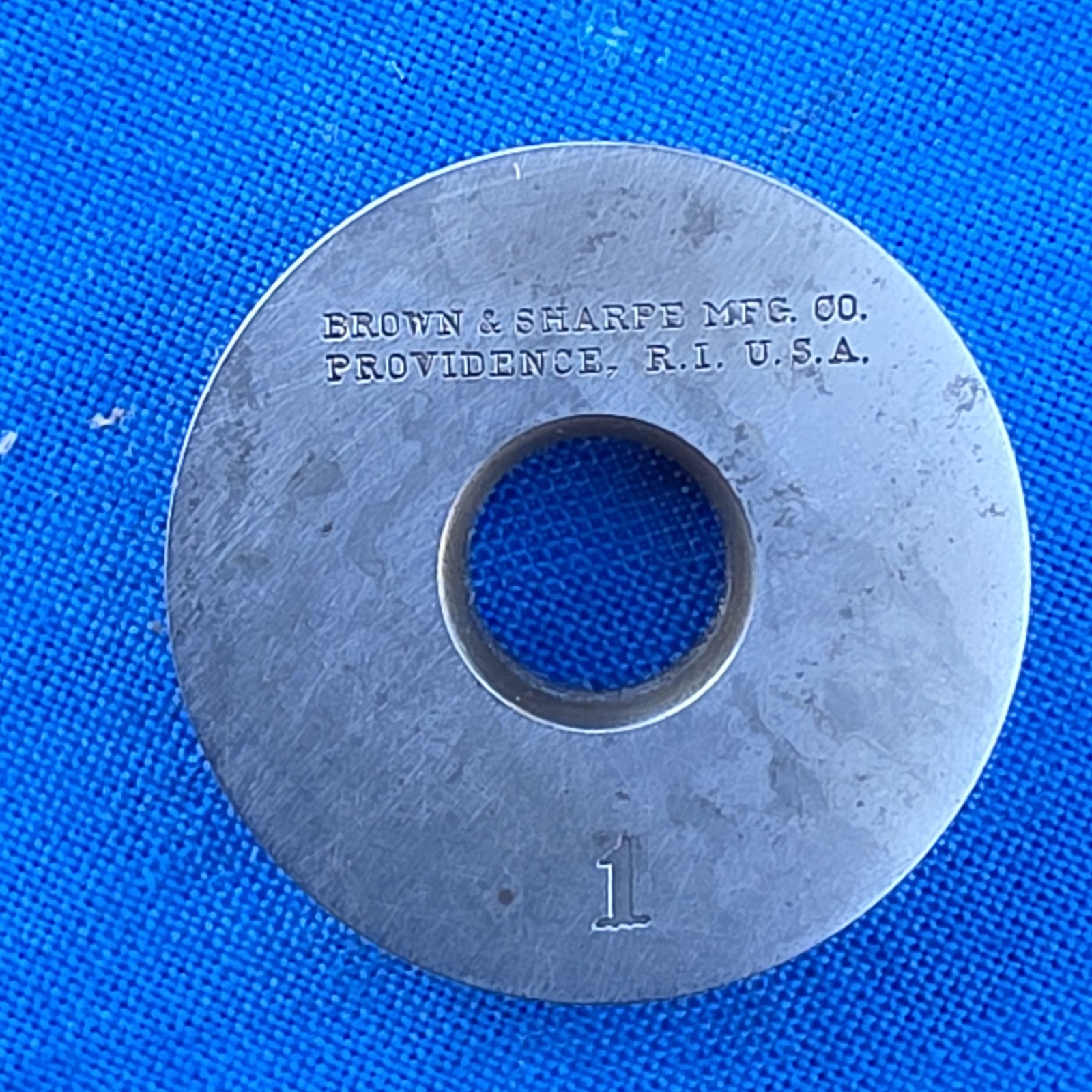 Brown & Sharpe Round 1" Micrometer Standard Gage  Used