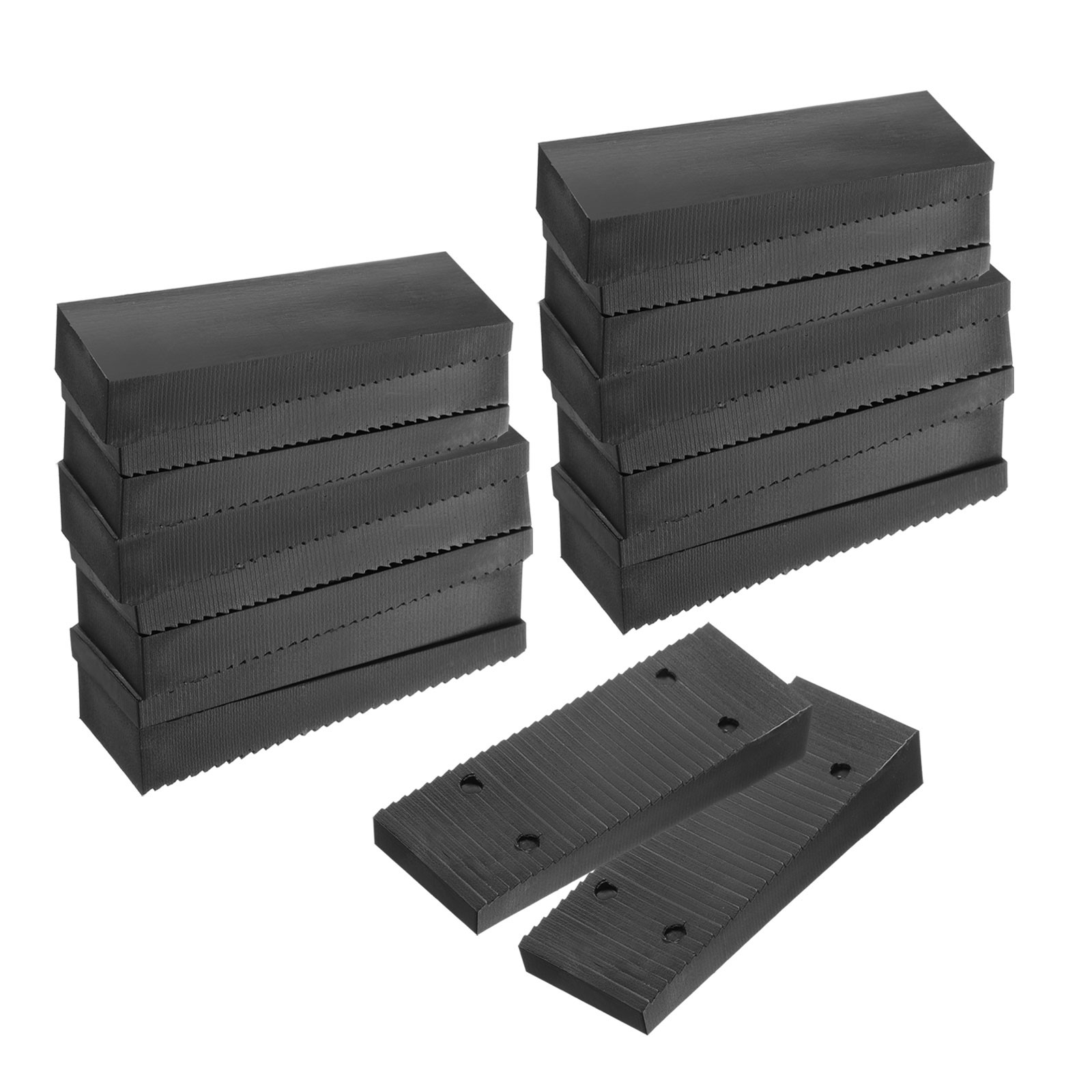 Furniture Levelers, 18 Pcs Furniture Wedges, Black Plastic (80 x 30 x 13mm)