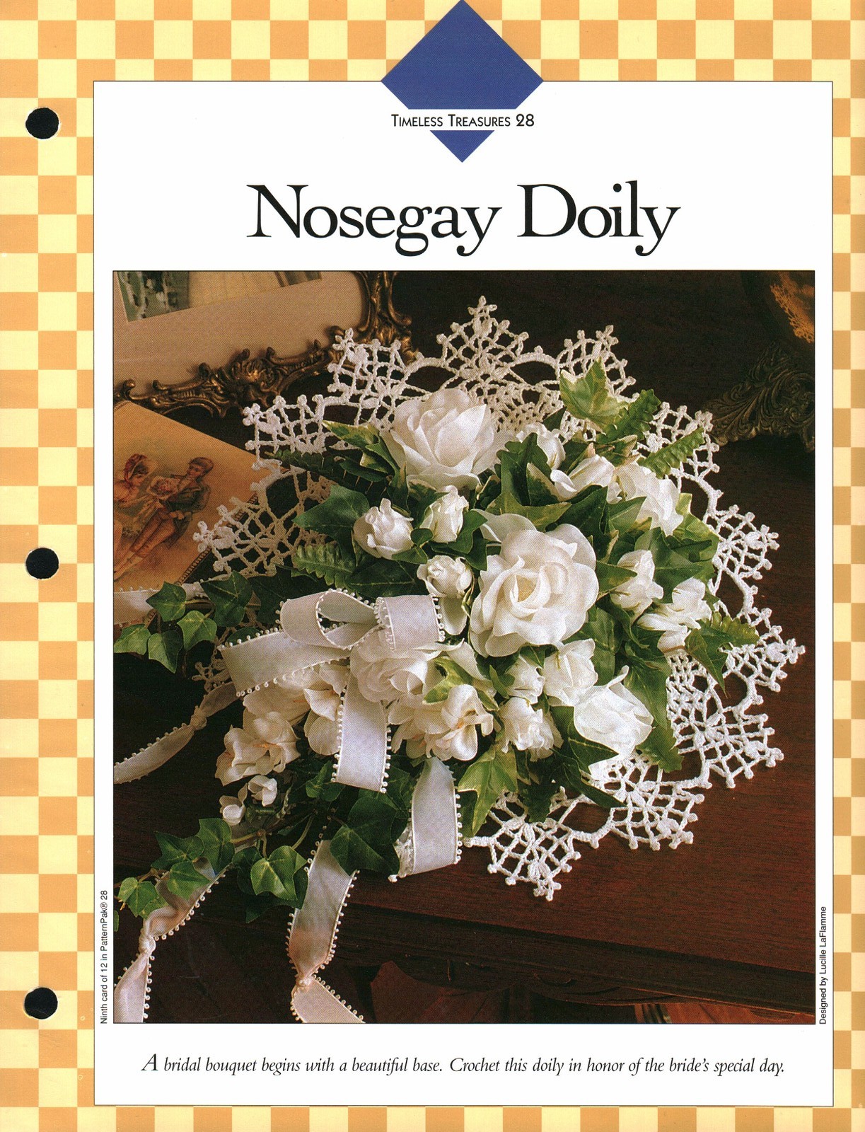Nosegay Doily - Timeless Treasures 28 | Vanna Crochet Faves 85280-I