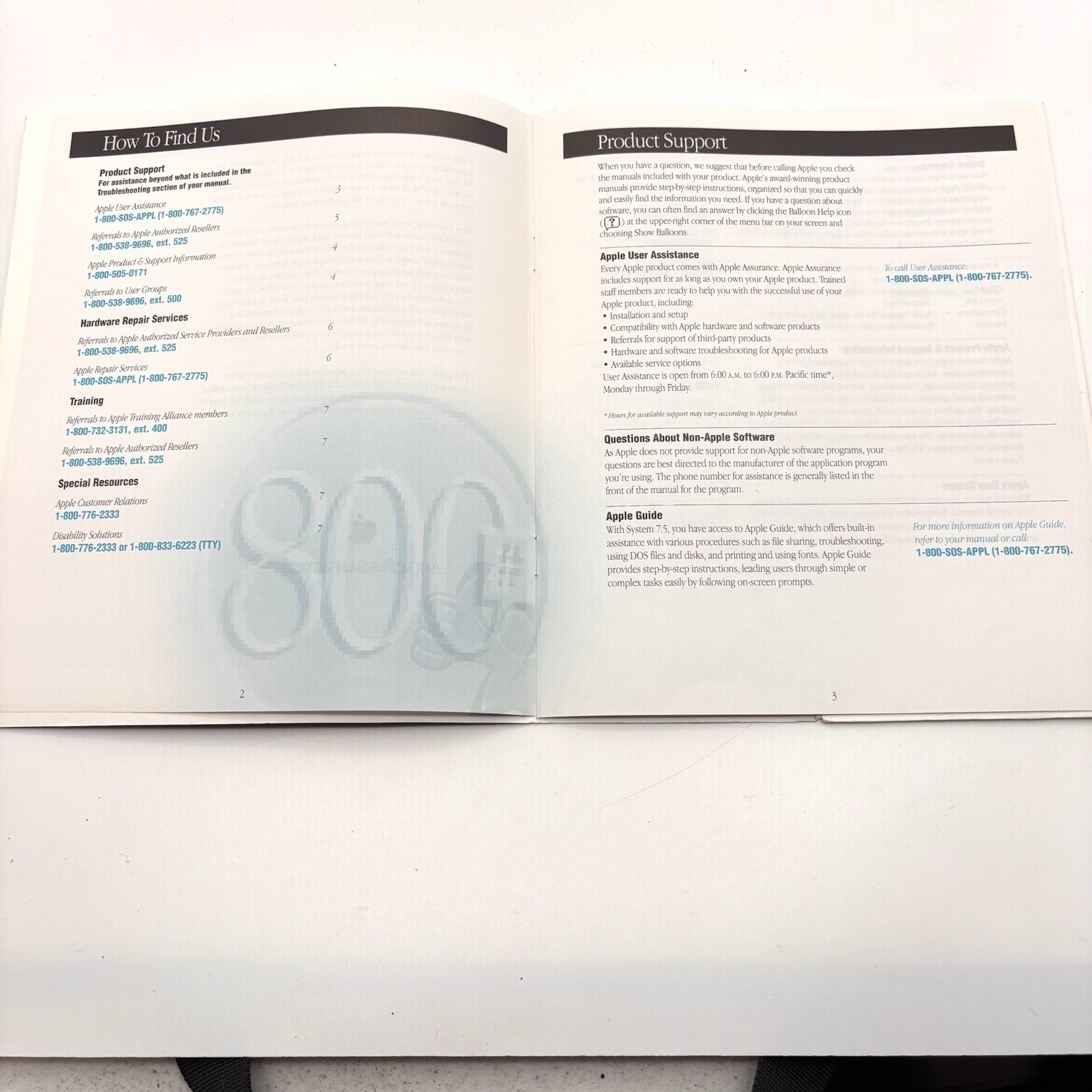 Apple Computer Customer Services Guide Registration Card 1994