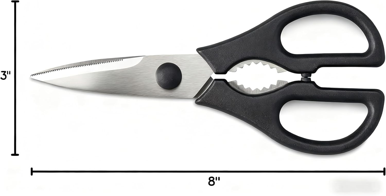 Kitchen Scissors, Pull-Apart Kitchen Shears – Heavy-Duty Stainless Steel Scis...