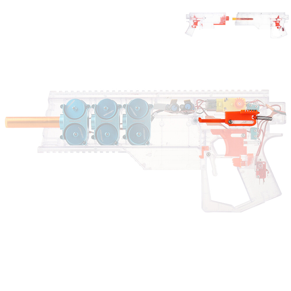 Workermod Fully auto Pusher Rod Plastic Orange for Stryfe /Swordfish / Dominator