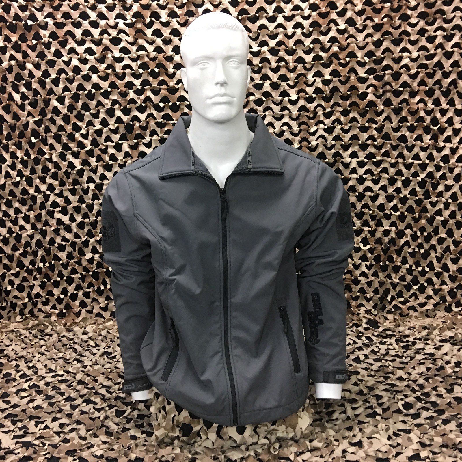 NEW Enola Gaye TechOne Windbreaker Jacket - Grey - 2XL