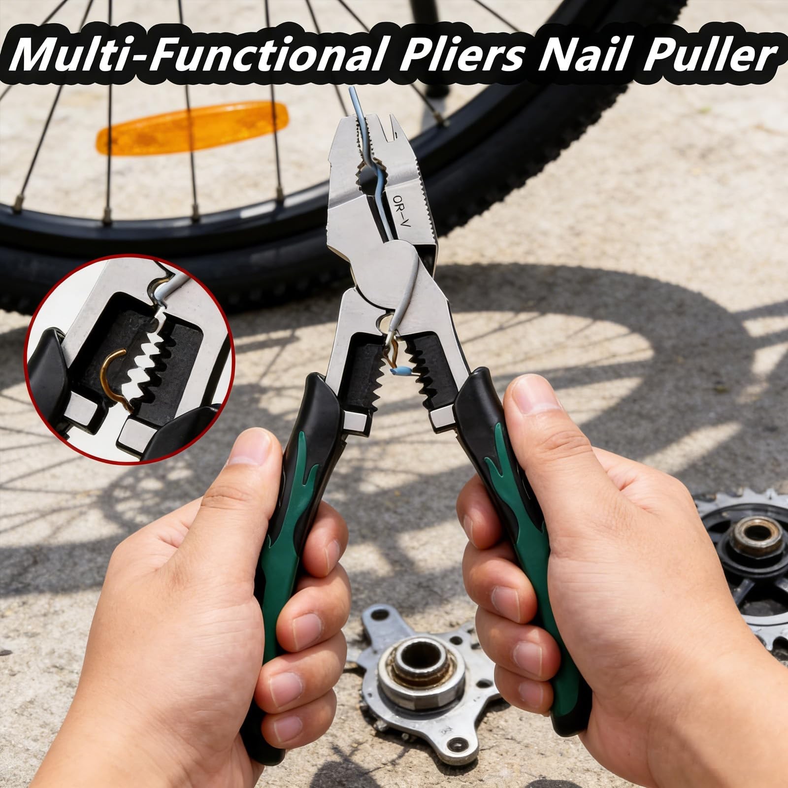 Industrial-Grade 9-in-1 Multi-Function Cutting Pliers, Wire Cutter, Stripper,...