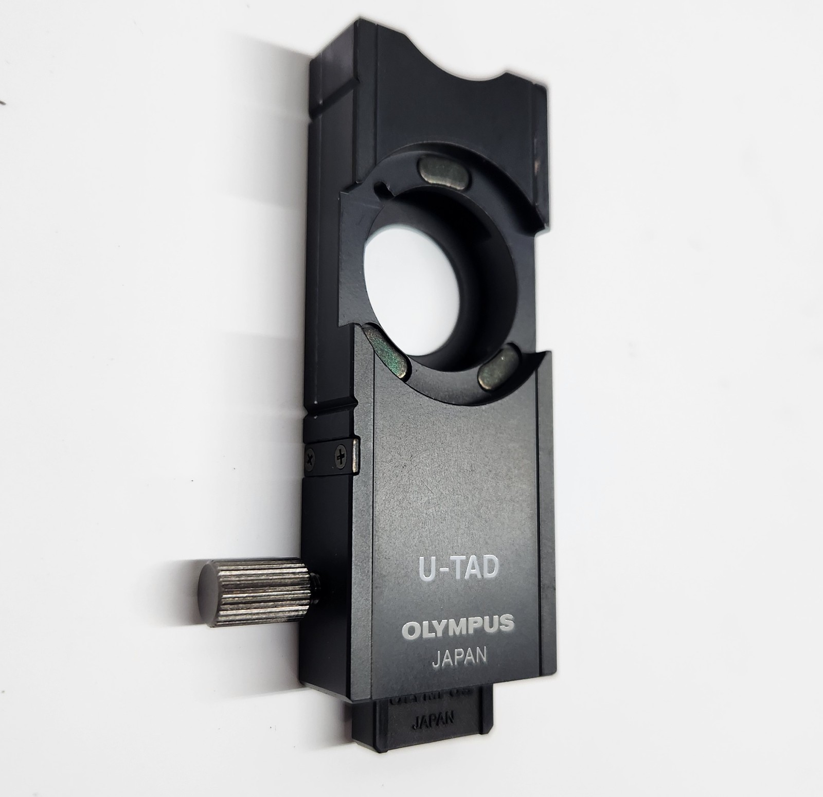 Olympus U-TAD BX CX Microscope Compensator Adapter w/Blank Plate