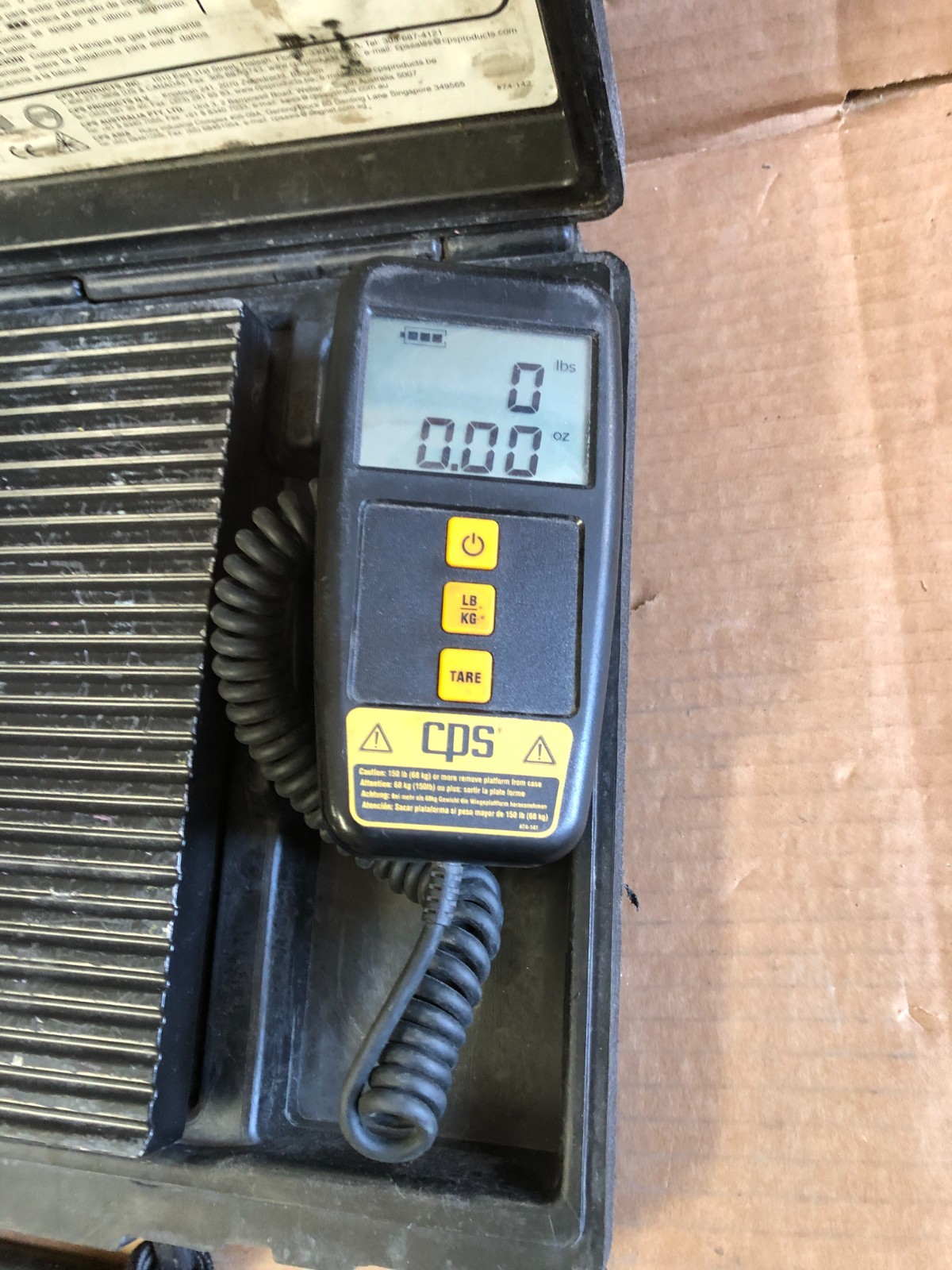 CPS CC220 Compute-A-Charge Refrigerant Charging Scale - W/Hard Case