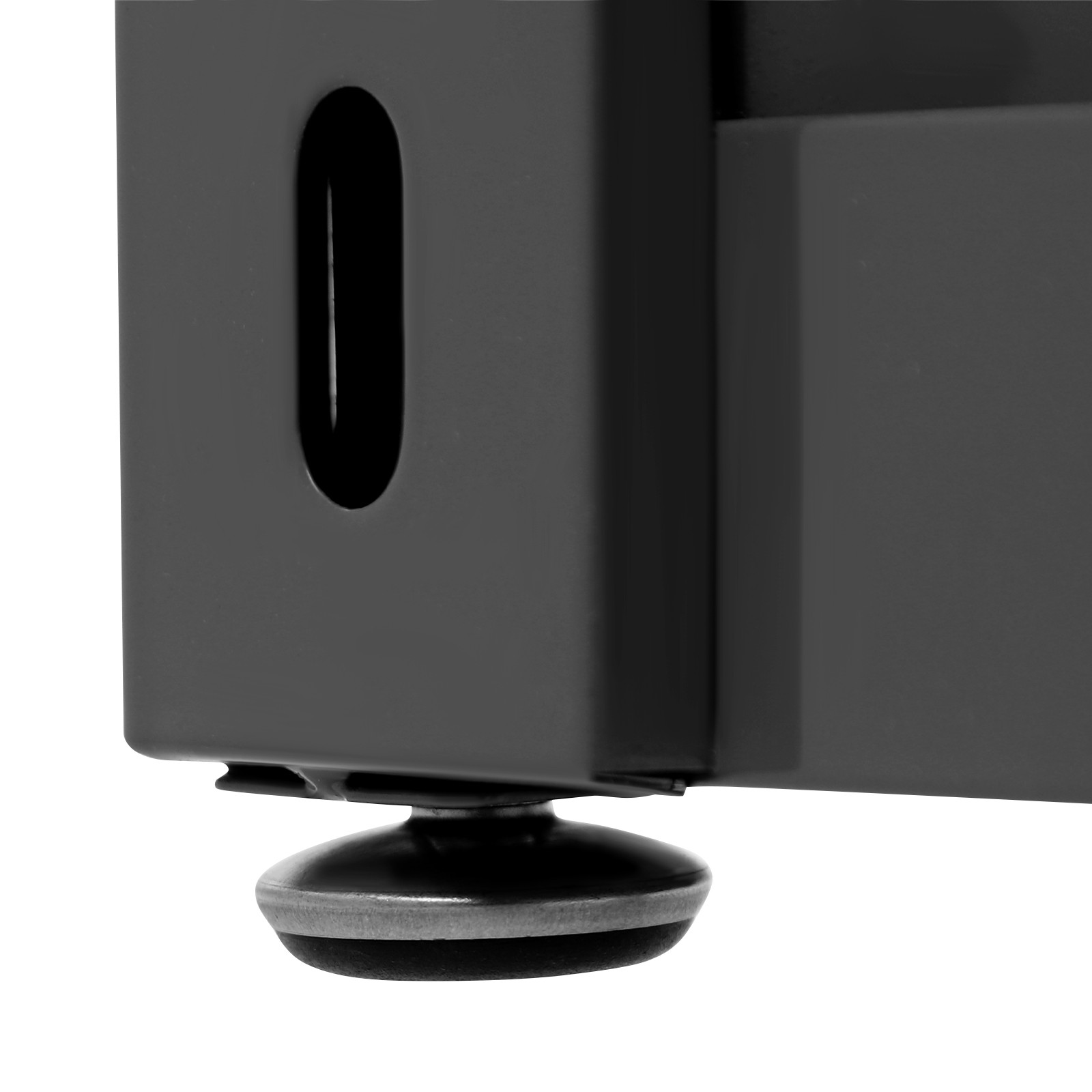 15.7*15.7*19.7in Iron Black& Silver Container Cabinet Rectangle Bedside Table
