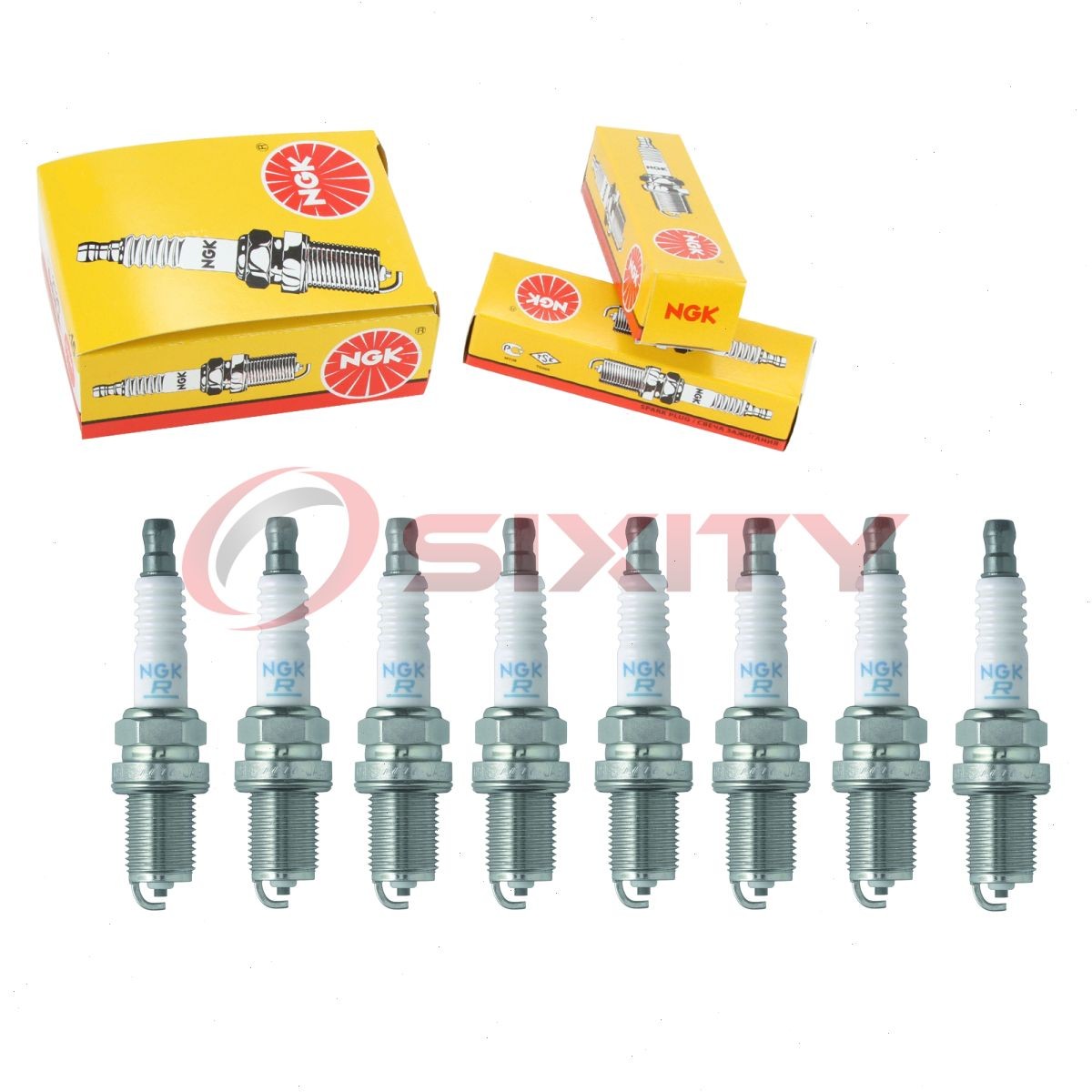8 pcs NGK Standard Spark Plugs for 2000-2004 Toyota Tundra 4.7L V8 - Engine qu