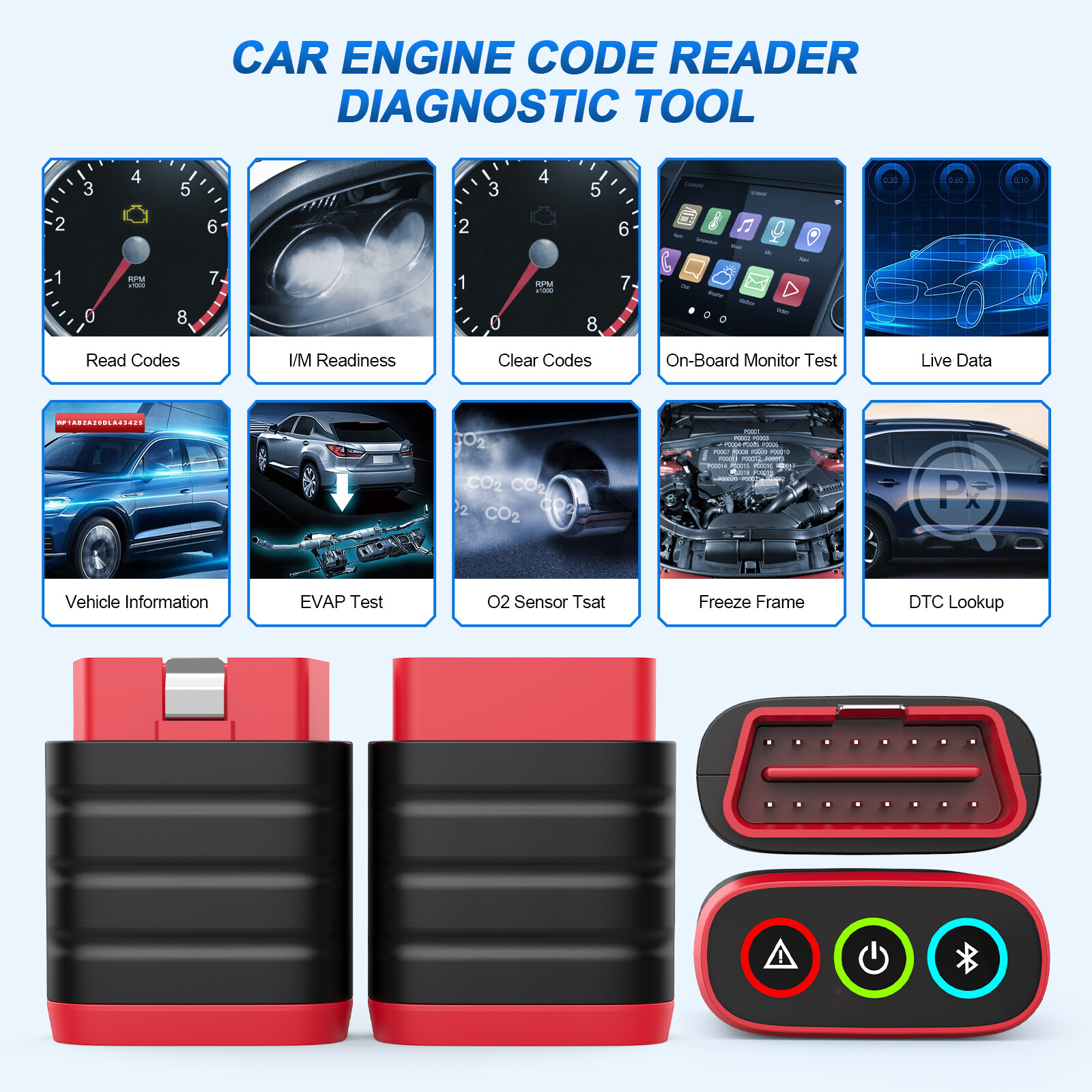 10PCS Thinkdiag Mini Car OBD2 Scanner Auto Diagnostic Tool Fault Code Reader