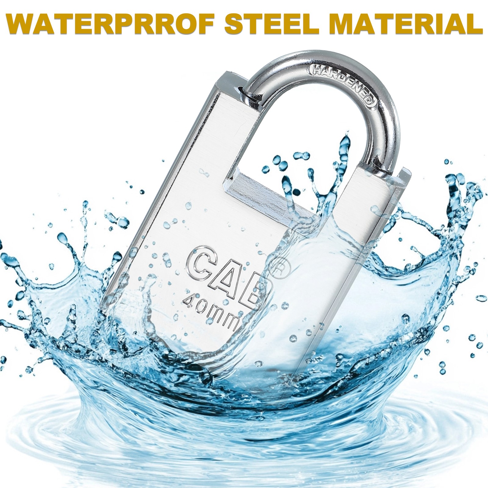 68mm (2-11/16")Steel Padlocks, Keyed Different Pin Tumbler Padlocks with Key