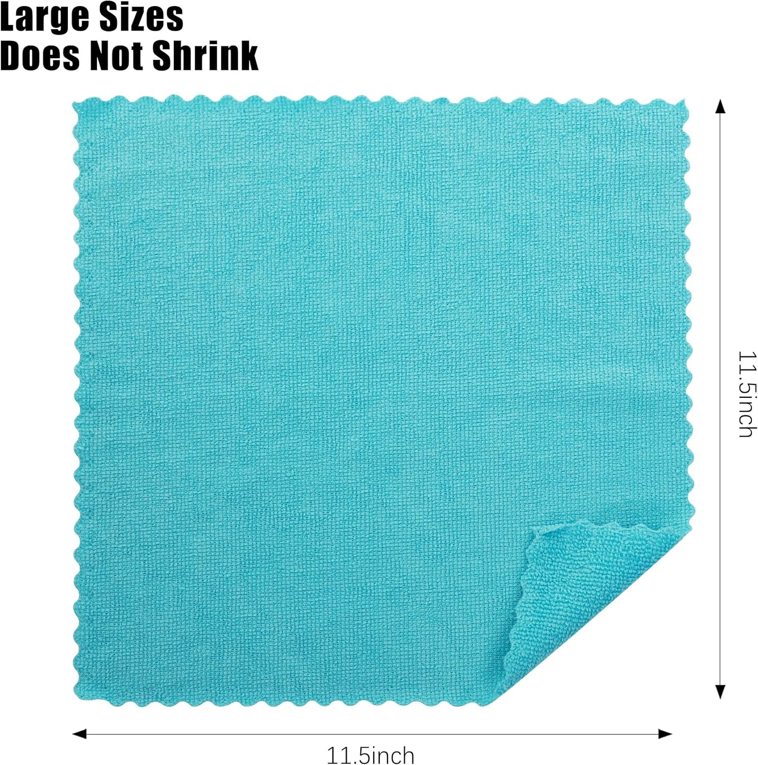 MOONQUEEN 12 Pack Microfiber Cleaning Cloth - Reusable Cleaning Rag, Fast Drying