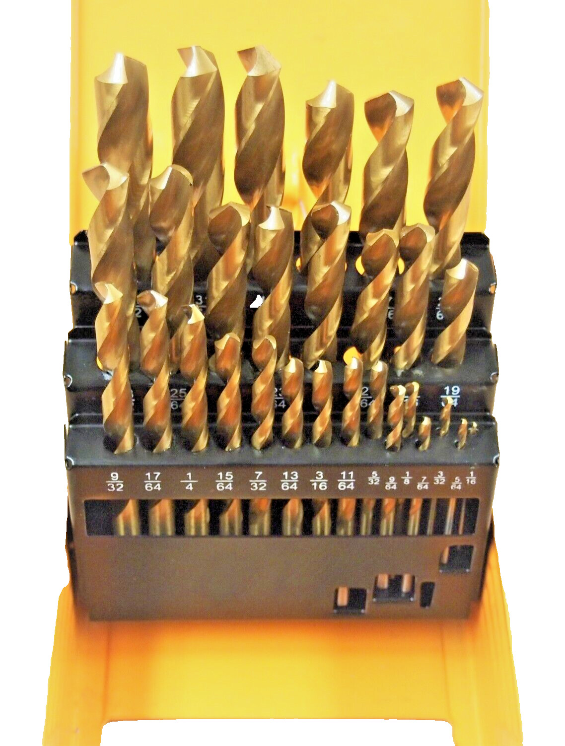 HOTECHE 29PC HSS Titanium Coated Drill Bits Set 1/16” to 1/2” 501013A