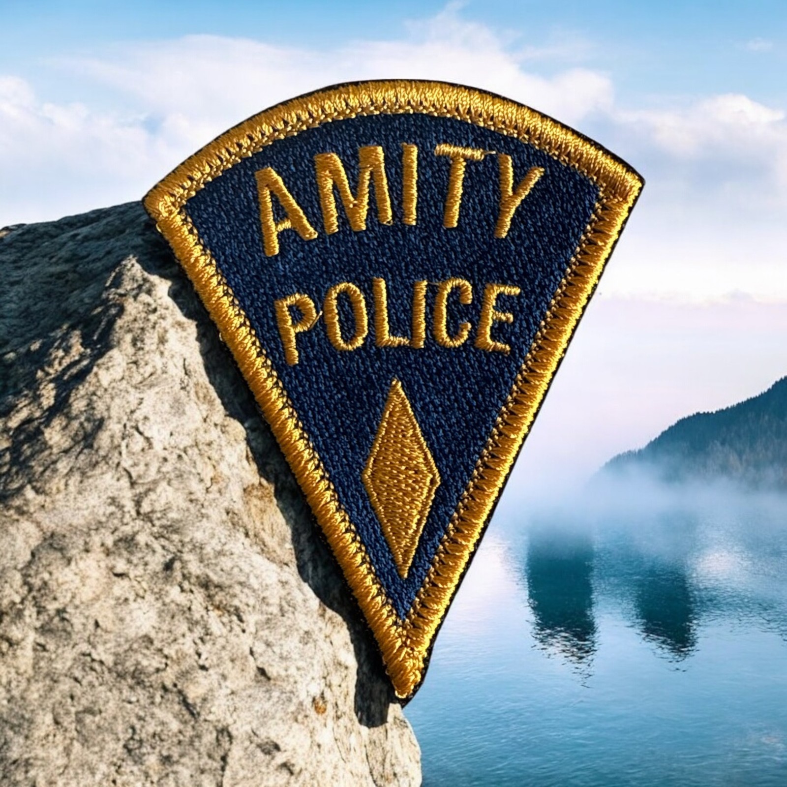 Amity Police (JAWS) Embroidery Patch 3.24" X 2.64"