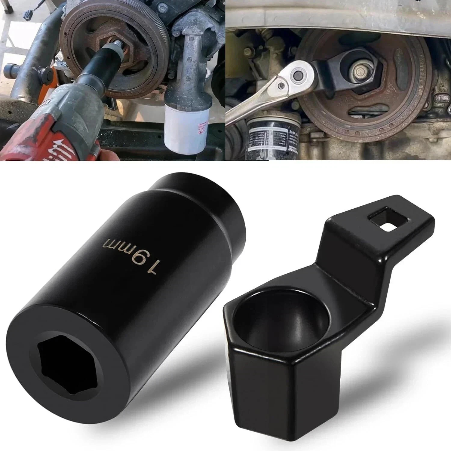 For Honda Crank Pulley Tool 19Mm Harmonic Balancer Socket & 50Mm