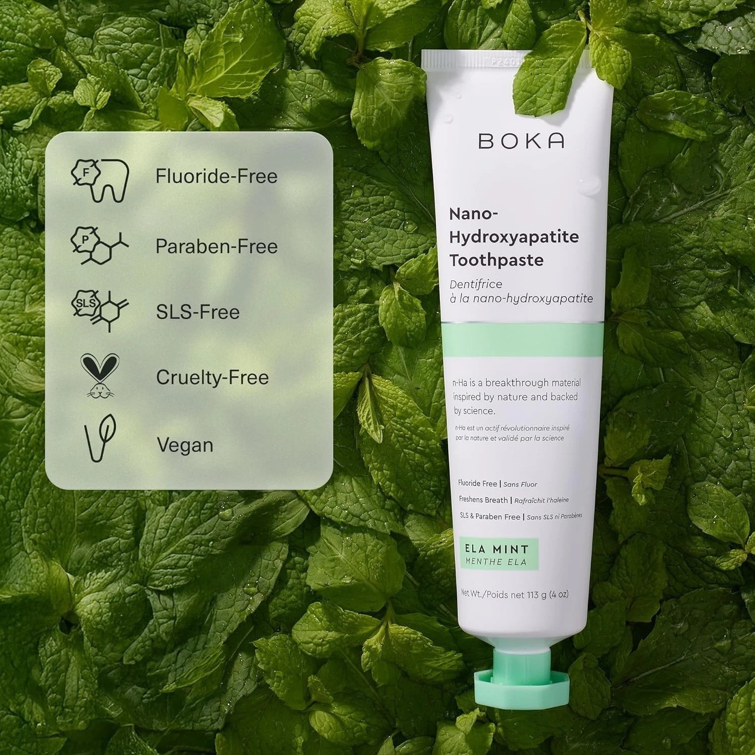 Boka Fluoride Free Toothpaste - Nano Hydroxyapatite, Remineralizing, Sensitive T