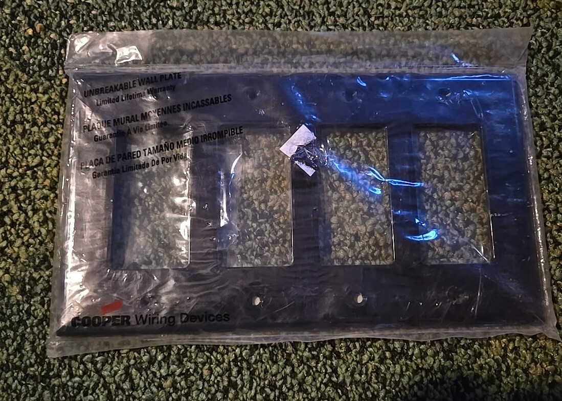 cooper 4 gang black PJ264BK