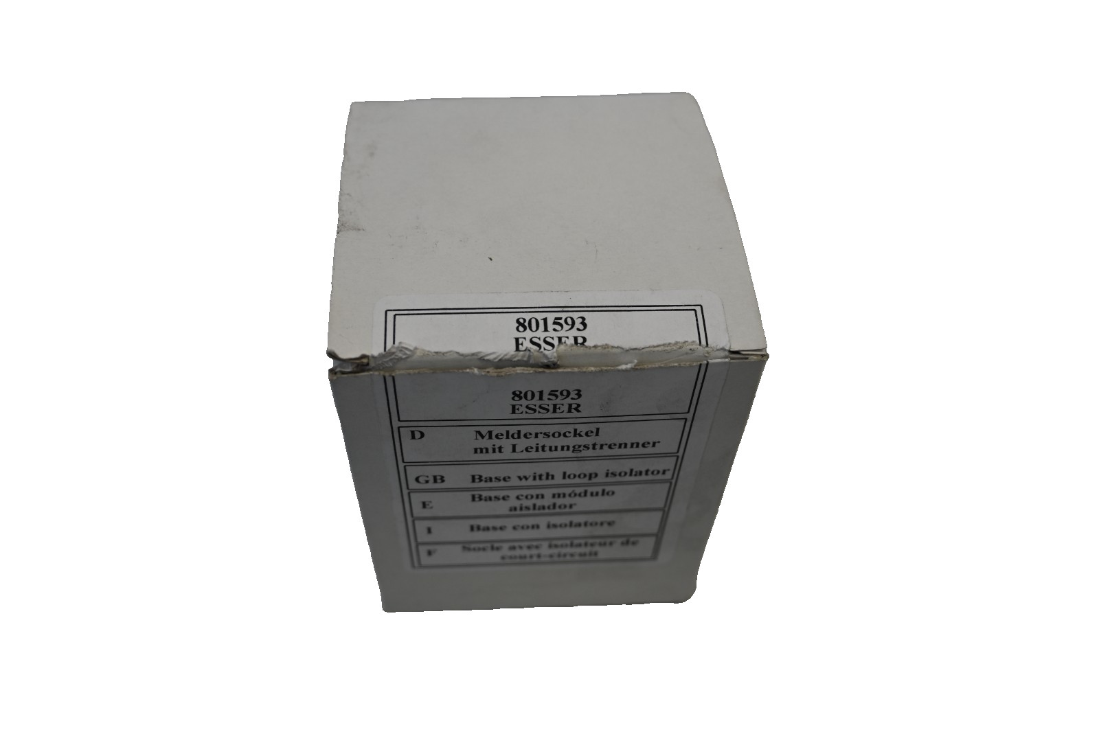 Esser 801593 Detector Socket with Line Separator - Base with Loop Isolator