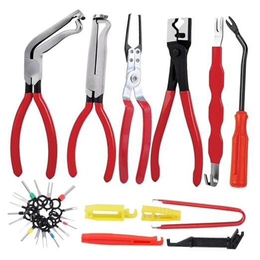 12 Pcs Electrical Disconnect Pliers for Cars, Carbon Steel Electrical