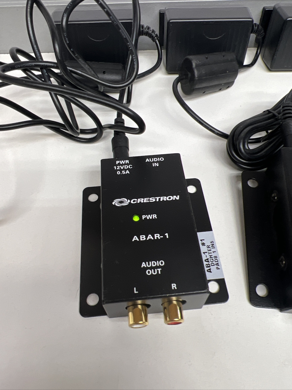 4x Creston ABAR-1 CAT5 Balanced Audio Receiver + Power Supply