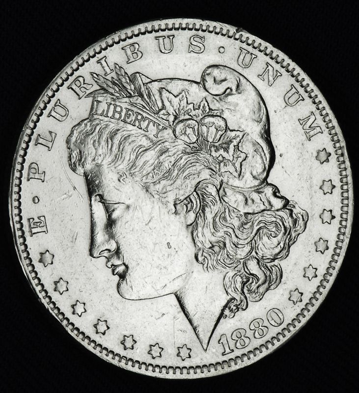 1880-o Morgan Silver Dollar.  High Grade (Inventory A)