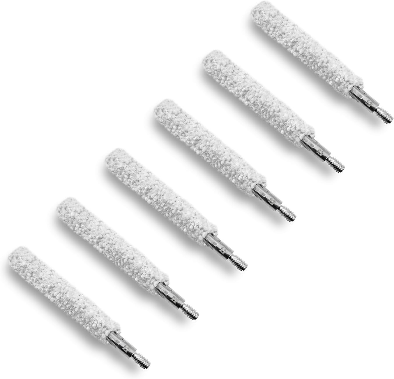 22 Caliber Cleaning Kit 6PCS Cotton Mop Brush Pistol Cleaning Kit for 22 Cal Rif