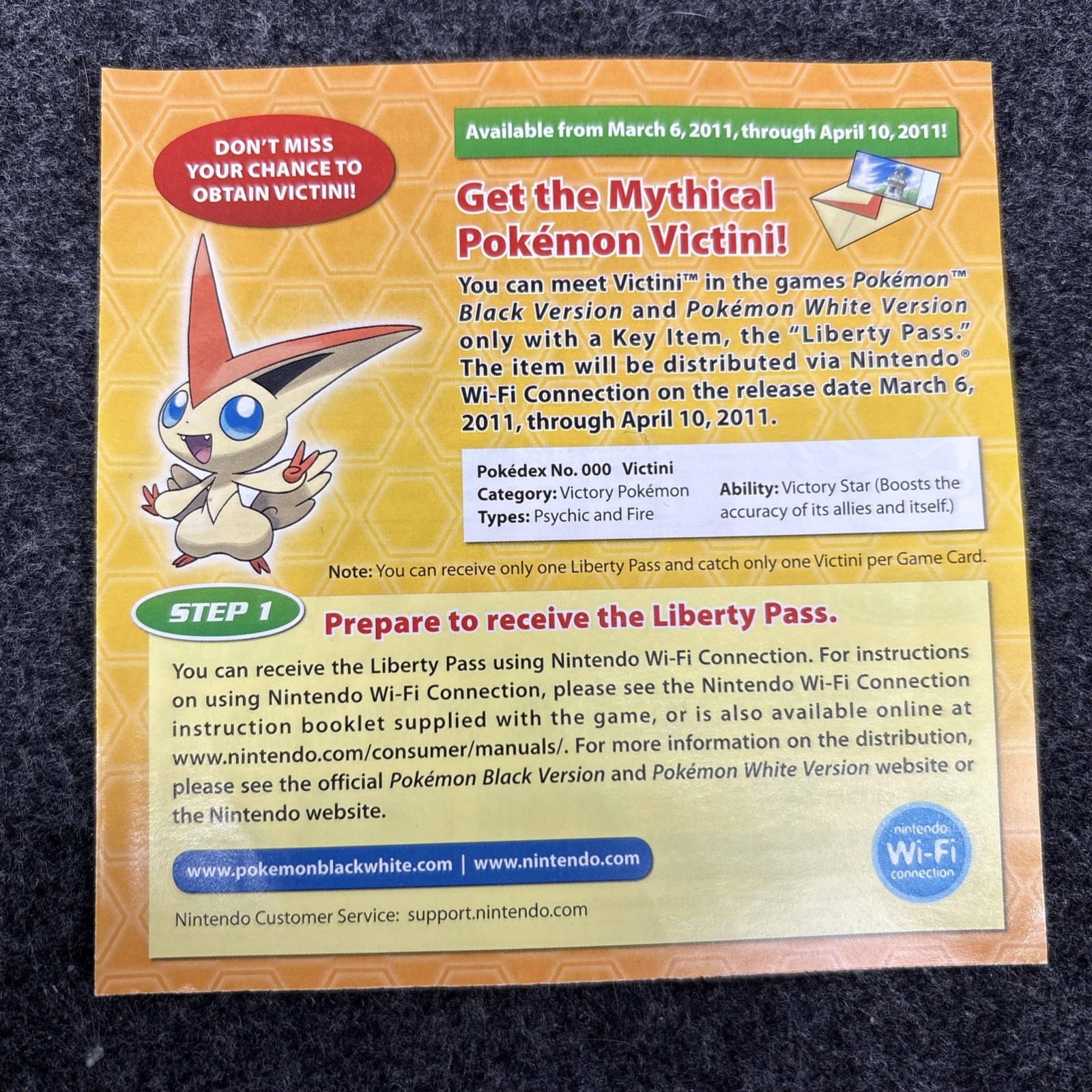 Pokemon White Ver. (DS) Authentic Case & Manual Only W/ Inserts Good Condition