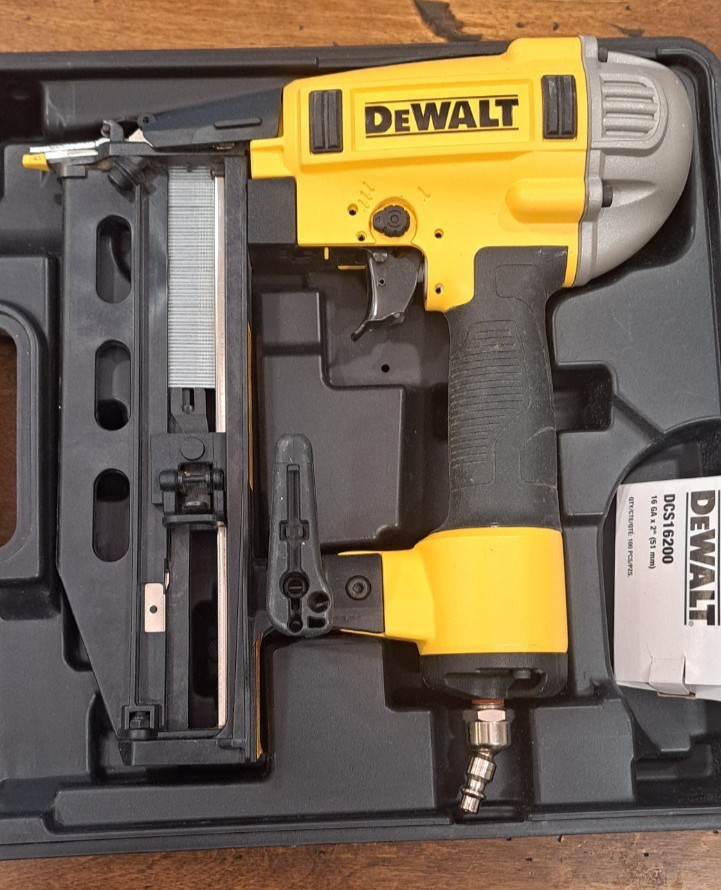 DEWALT DWFP71917 Pneumatic 16-Gauge 2-1/2 in. Corded Finishing Nailer w/ Case