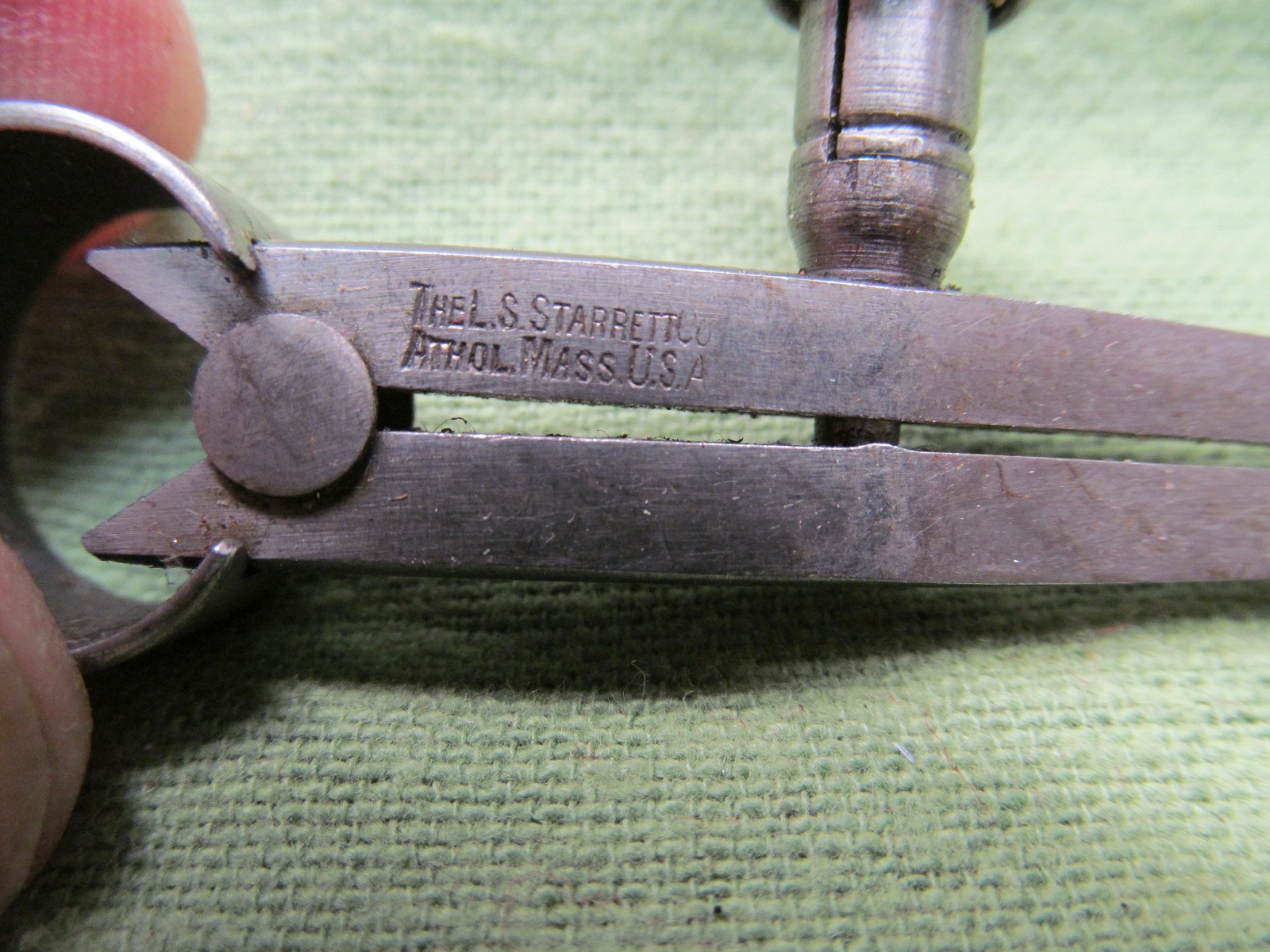 L.S. Starrett 3" Fey Style Inside Caliper No. 74 w/Quick Adjusting Spring Nut